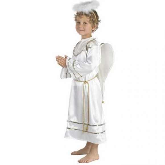 Disfraz De Ángel Infantil Para Navidad – Kit Con Vestido, Alas Y Halo, Para Niño O Niña