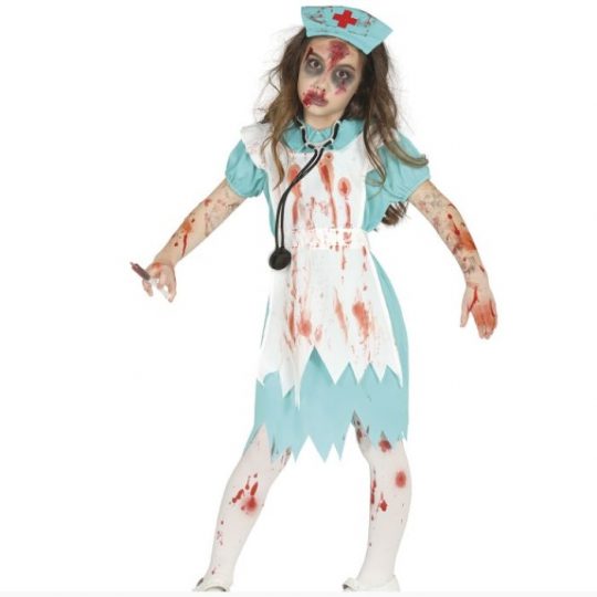 Disfraz de Enfermara Zombie infantil