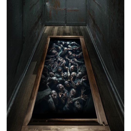 Adhesivo Suelo Zombies en el Abismo
