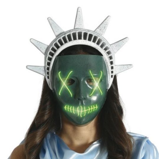 Careta la Purga Estatua Libertad Luz Led